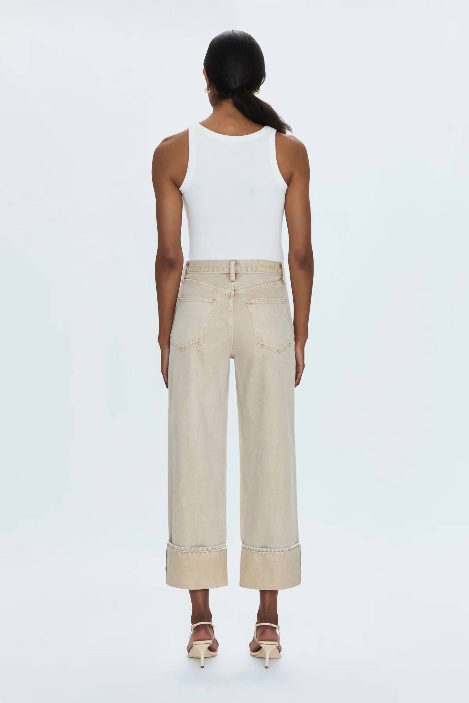 Pistola - Ryder High Rise Cuffed Straight Jeans