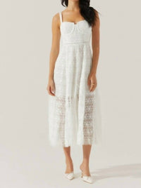 Astr - Women's Tenna Lace Bustier Midi Dress