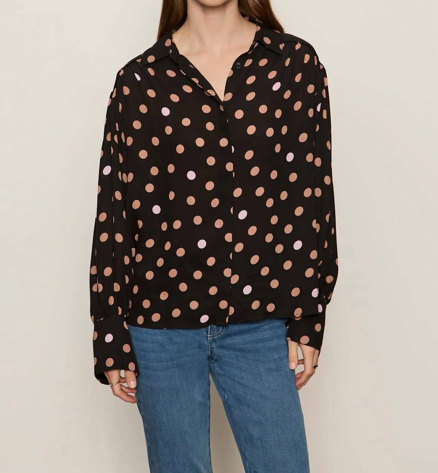 Sanctuary Colette Shirt in popspot - women's blouse - detail view