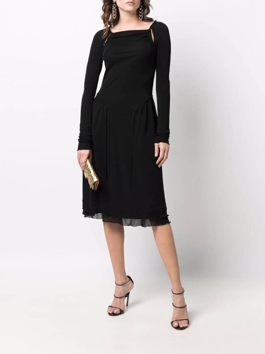 Salvatore Ferragamo - Cut-Out Detailed Midi Dress