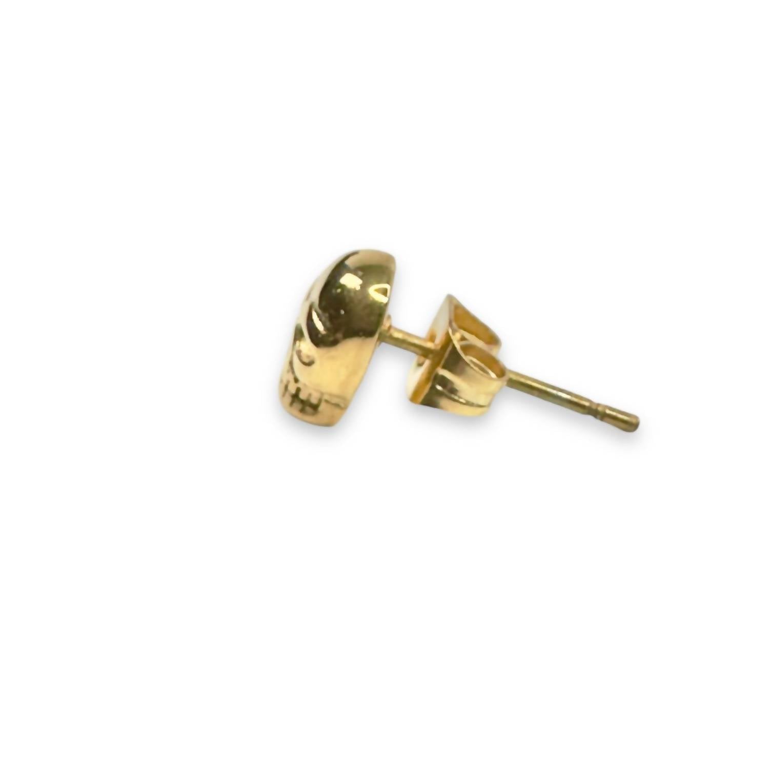 Jagged Halo Jewelry - Women's Micro Skull Stud Earrings