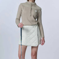 Posherd - Logo Quilted Reversible Padded Wrap Skirt