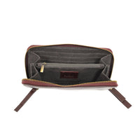 Joy Susan Women's Chloe Zip Wallet in wine - women's bag - alternate view