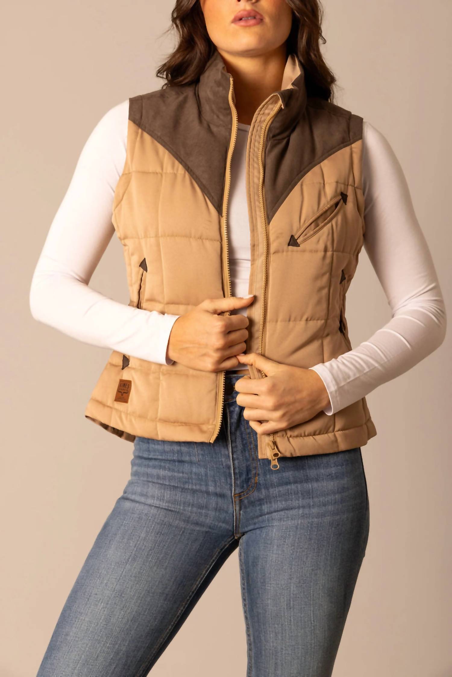 Kimes Ranch Lenora Vest in coffee - women's jacket