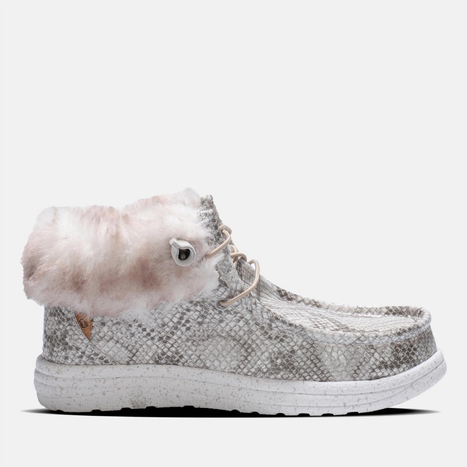Lamo Women's Cassidy Winter Shoe in dove snake - women's sneaker