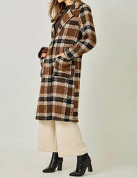 Mystree - Plaid Long Coat