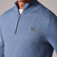 Paul Smith - Cotton-blend Zebra Logo Half Zip Sweater