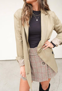 Edit By Nine - Long Sleeve Relaxed Blazer