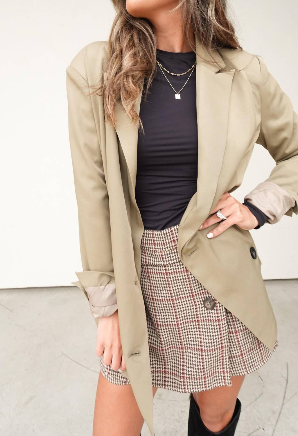Edit By Nine - Long Sleeve Relaxed Blazer