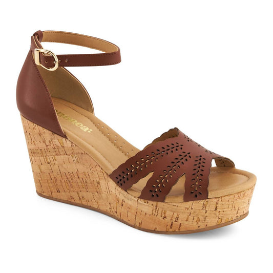 Andrea - Women's Cork Wedge Espadrilles Sandal