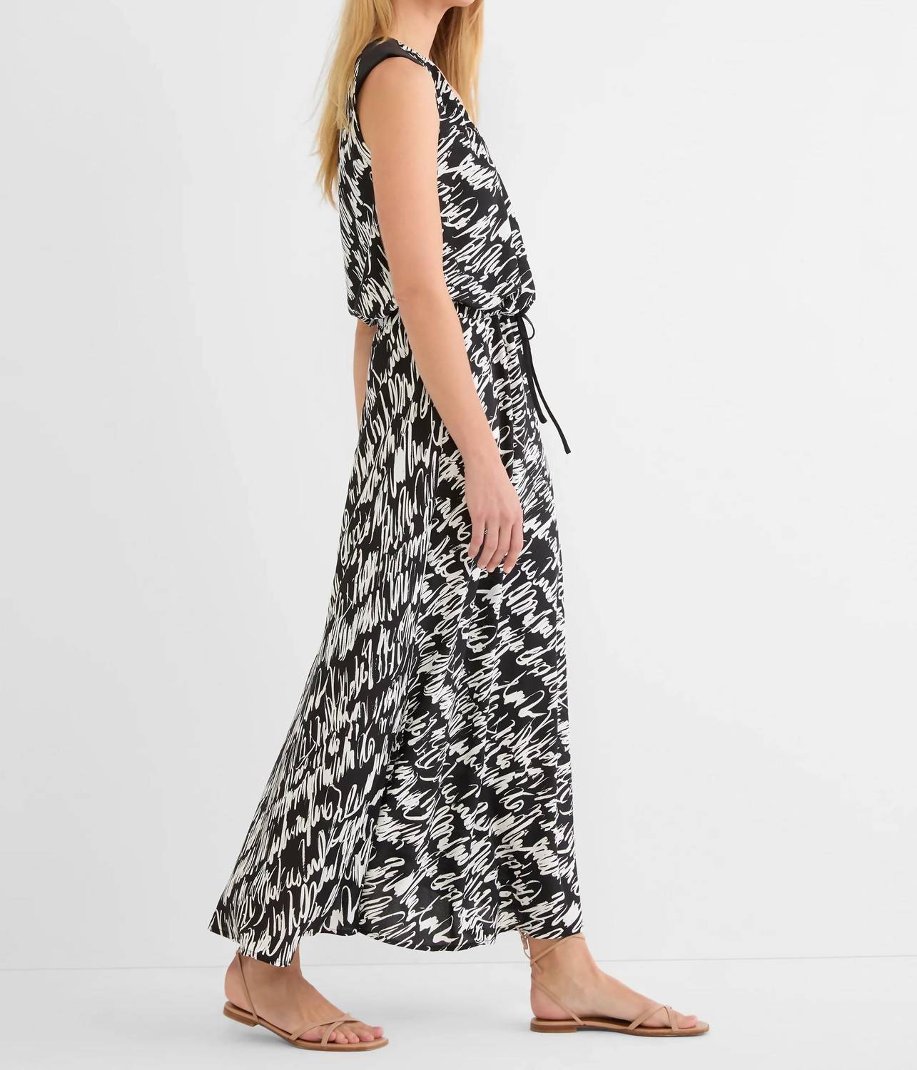 Nic + Zoe Cursive Margot Dress in black multi - women's dress - view 4