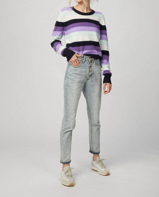 STRIPED CREW PULLOVER