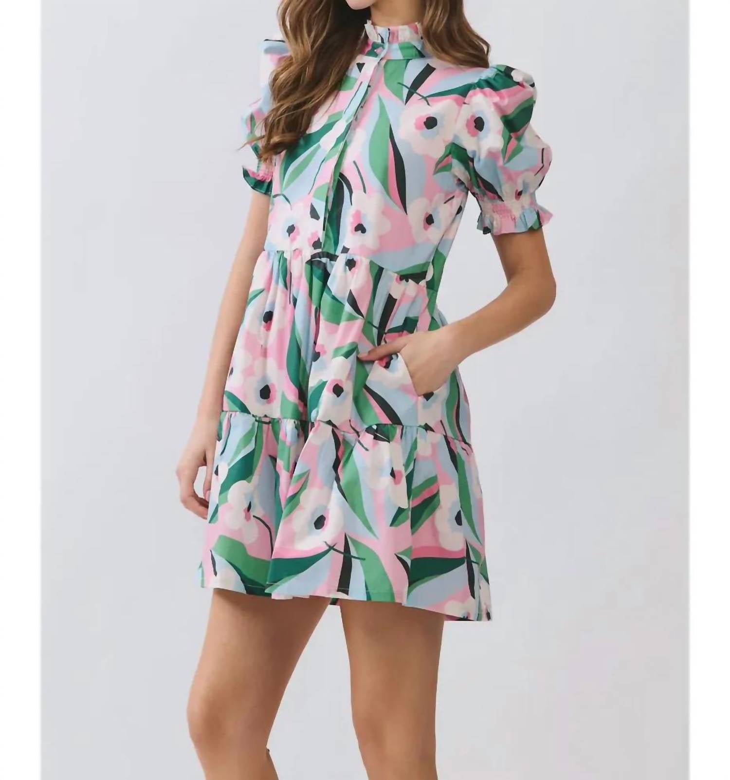 Tcec - Sweet Blossom Floral Mini Dress