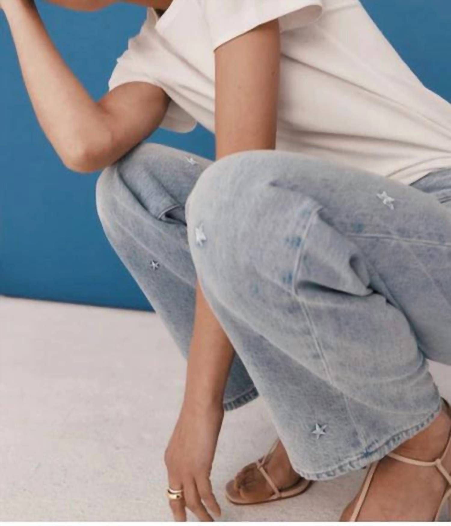Pistola - Lexi Mid Rise Bowed Straight Jeans