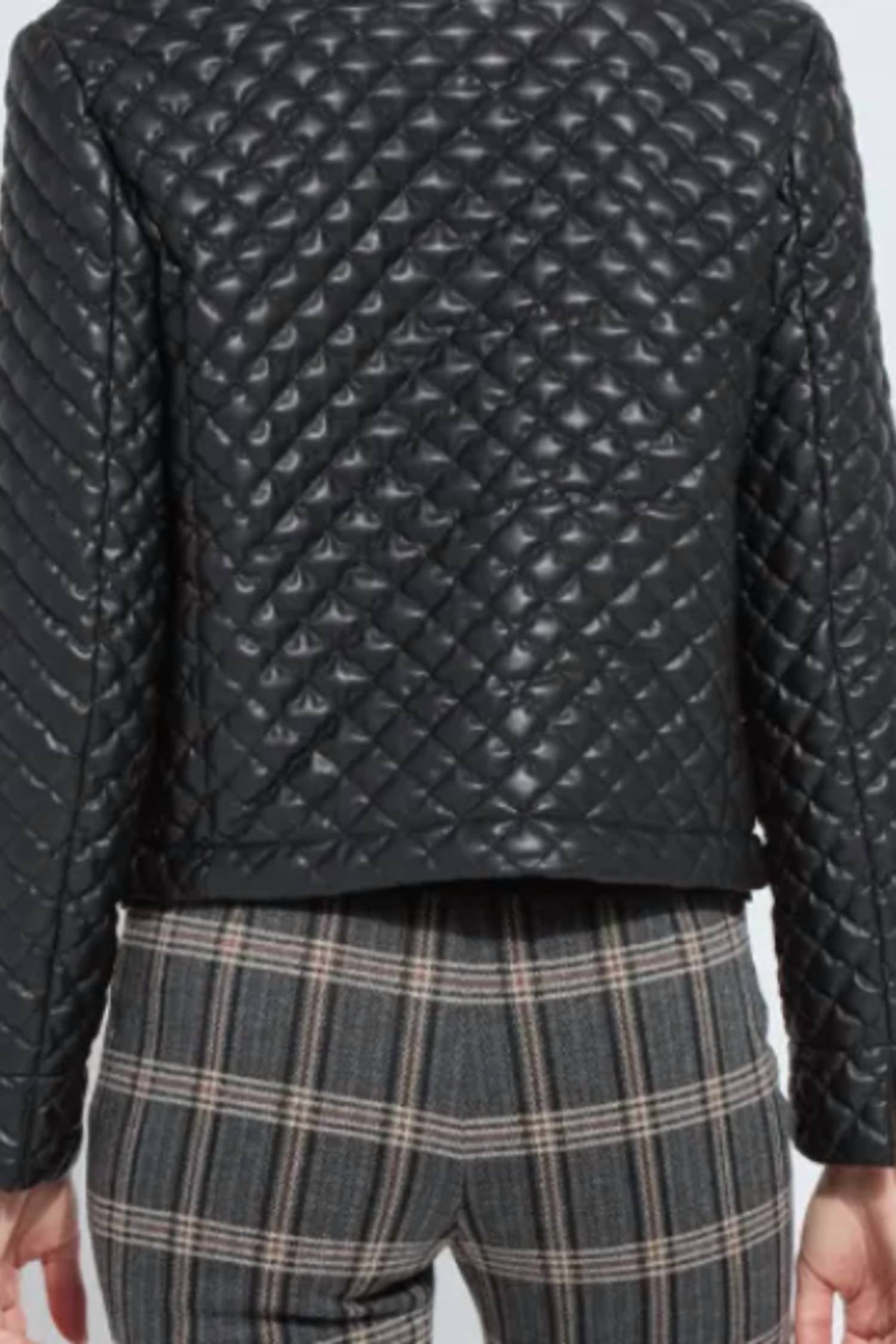 Lysse - Aurelle Quilted Vegan Leather Cropped Jacket