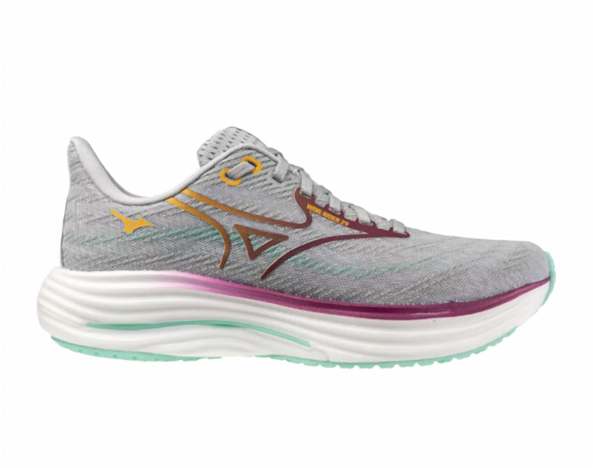 MIZUNO Women's Wave Rider 29 Running Shoes in harbor mist dark purple - women's sneaker - view 4
