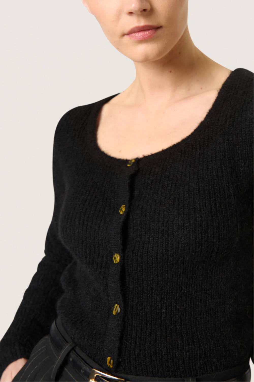 Soaked In Luxury - Tuesday Slim Fit Button Cardigan