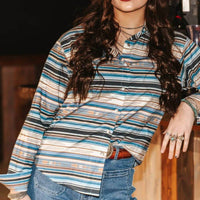 Lucky & Blessed - Fairport Serepe Pearl Snap Shirt
