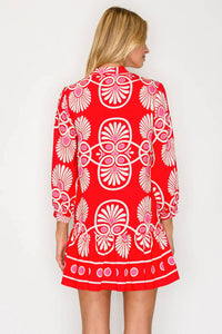 Meet Me In Santorini - Festival Medallion Short Dress