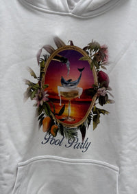Benmoyal - Women's Dolphin Print Crop Long Sleeve Hoodie