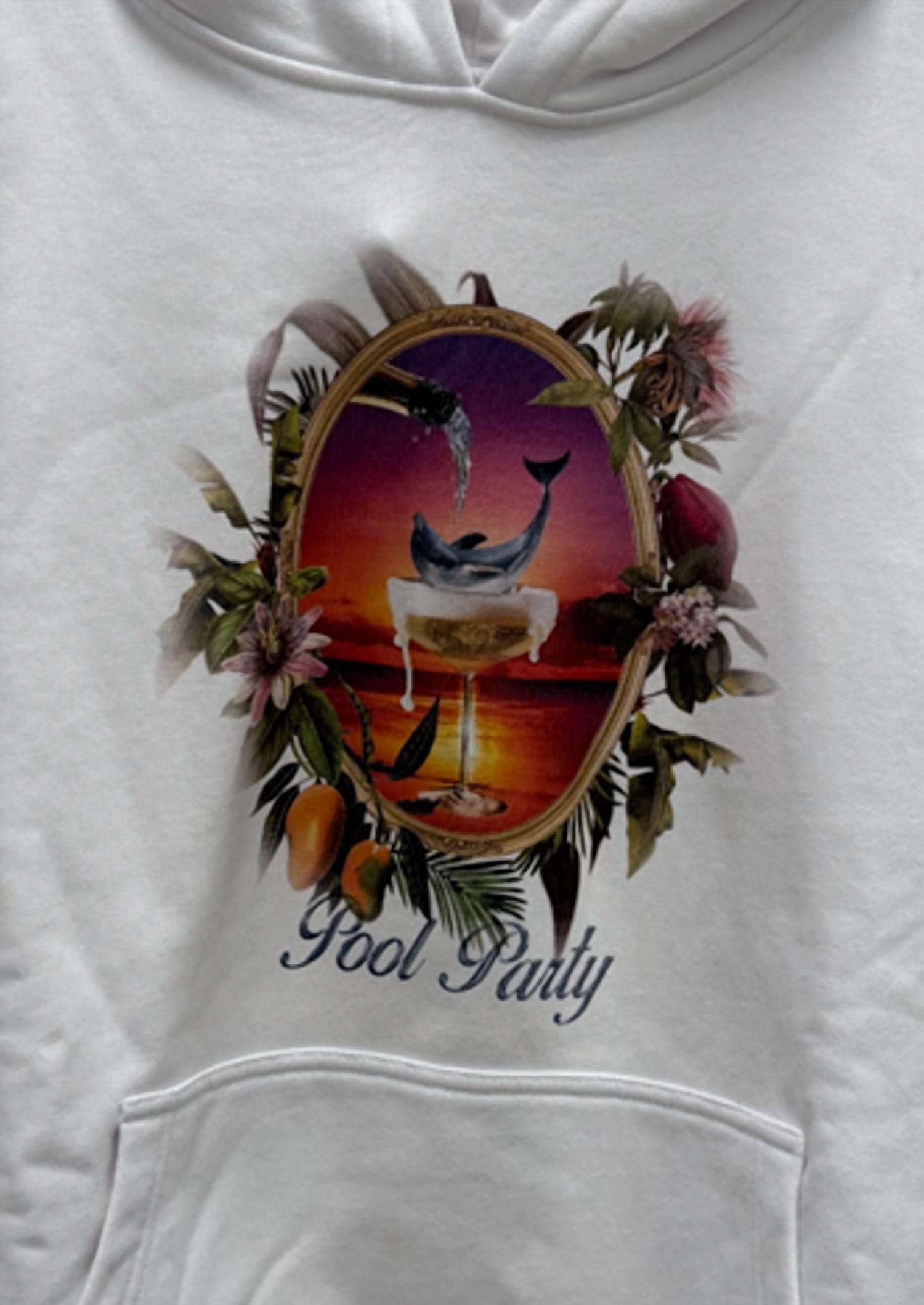 Benmoyal - Women's Dolphin Print Crop Long Sleeve Hoodie