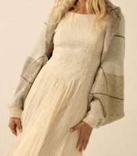 Promesa - Anna Argyle Jacguard Knit Cardigan Shrug