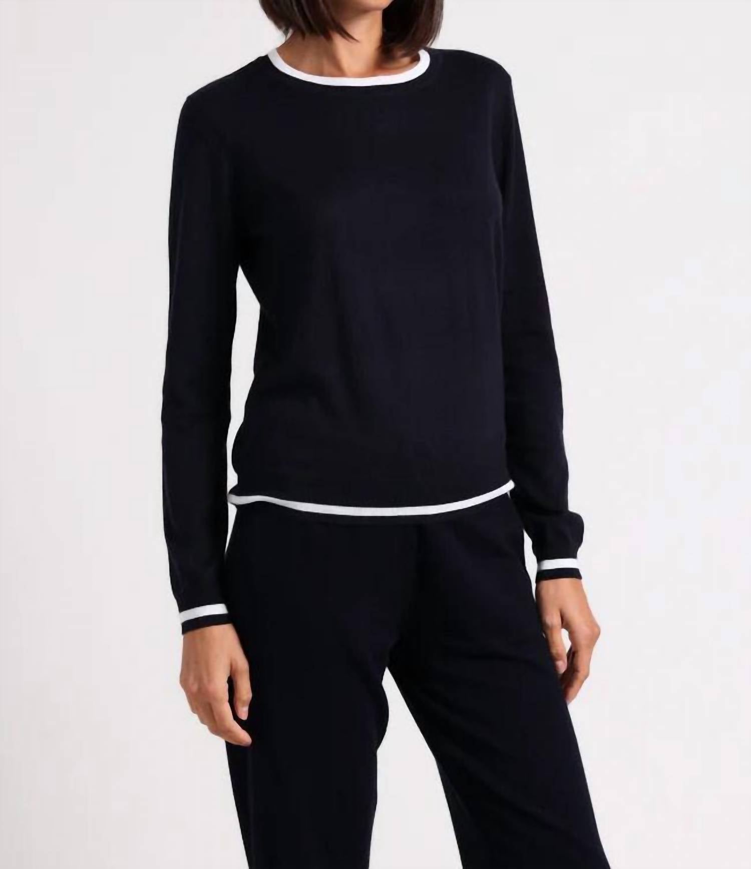 Minnie Rose - Supima Cotton Cashmere With Tipping Top