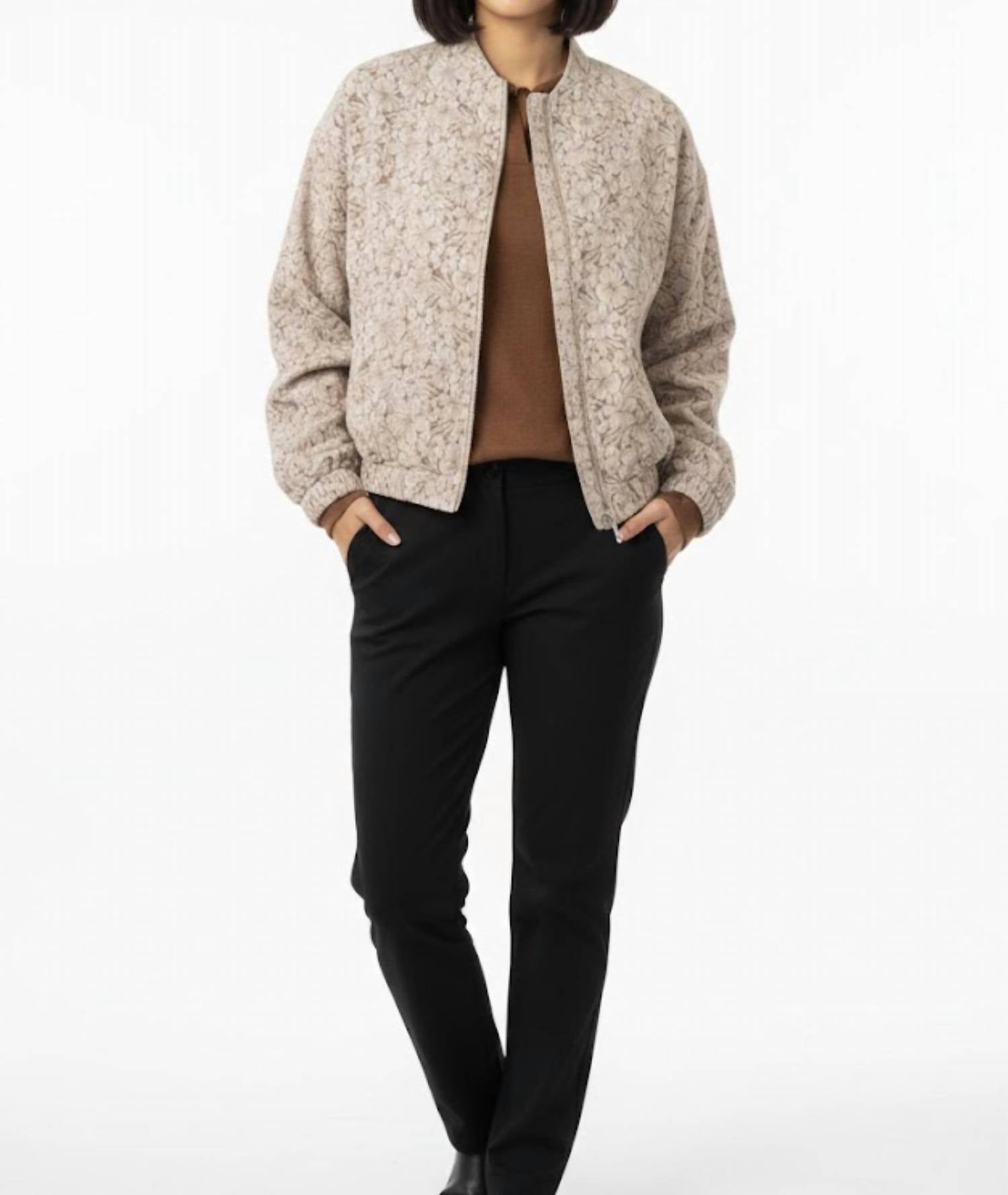 Esqualo - Flower Bomber Jacket