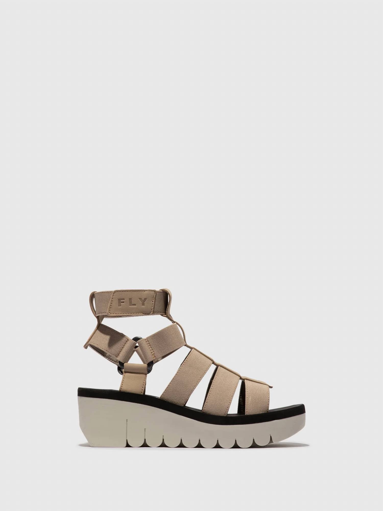 Fly London - Women's Strappy Hook And Loop Sandals