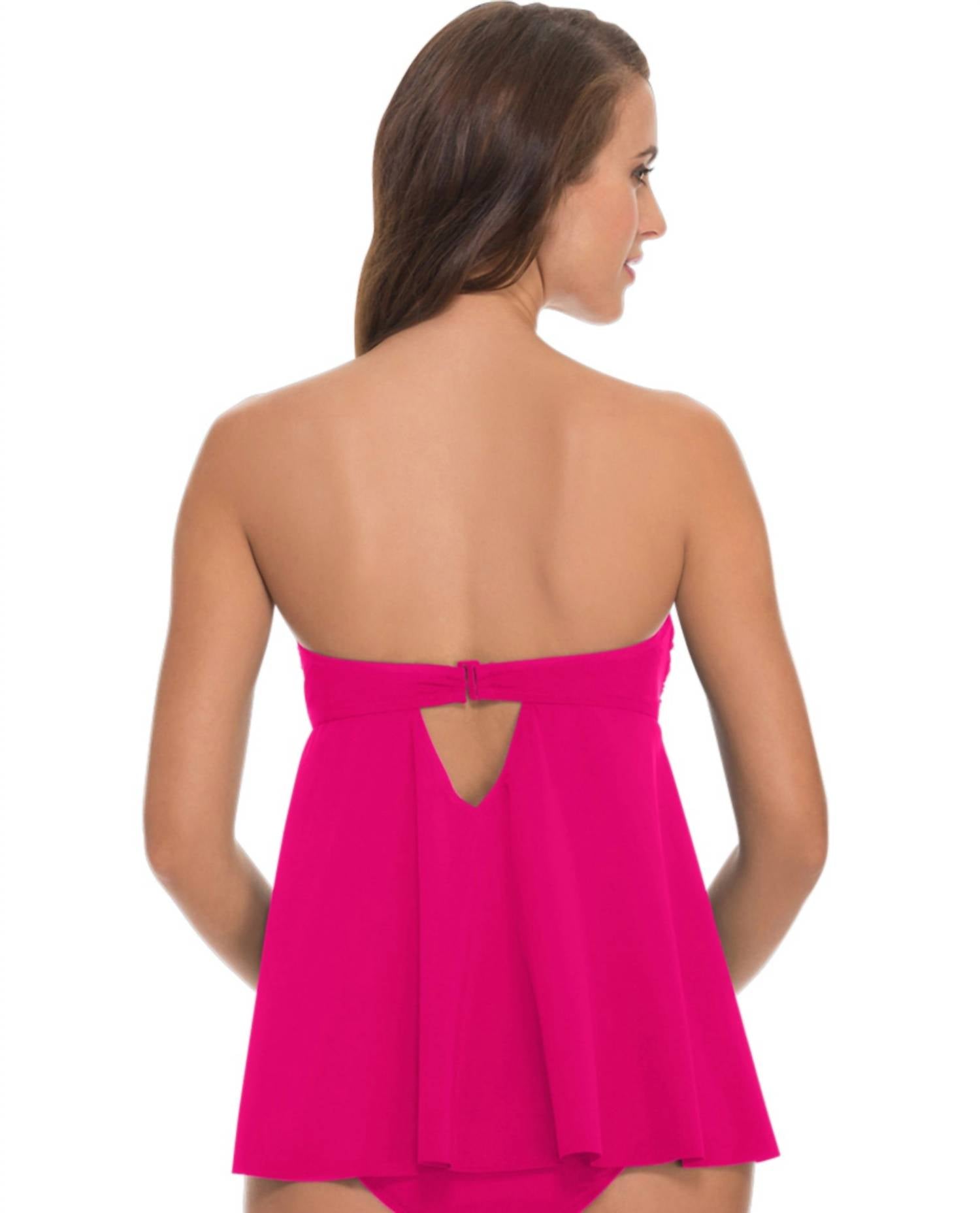 Profile By Gottex - D-Cup Bandeau Fly Away Tankini Top