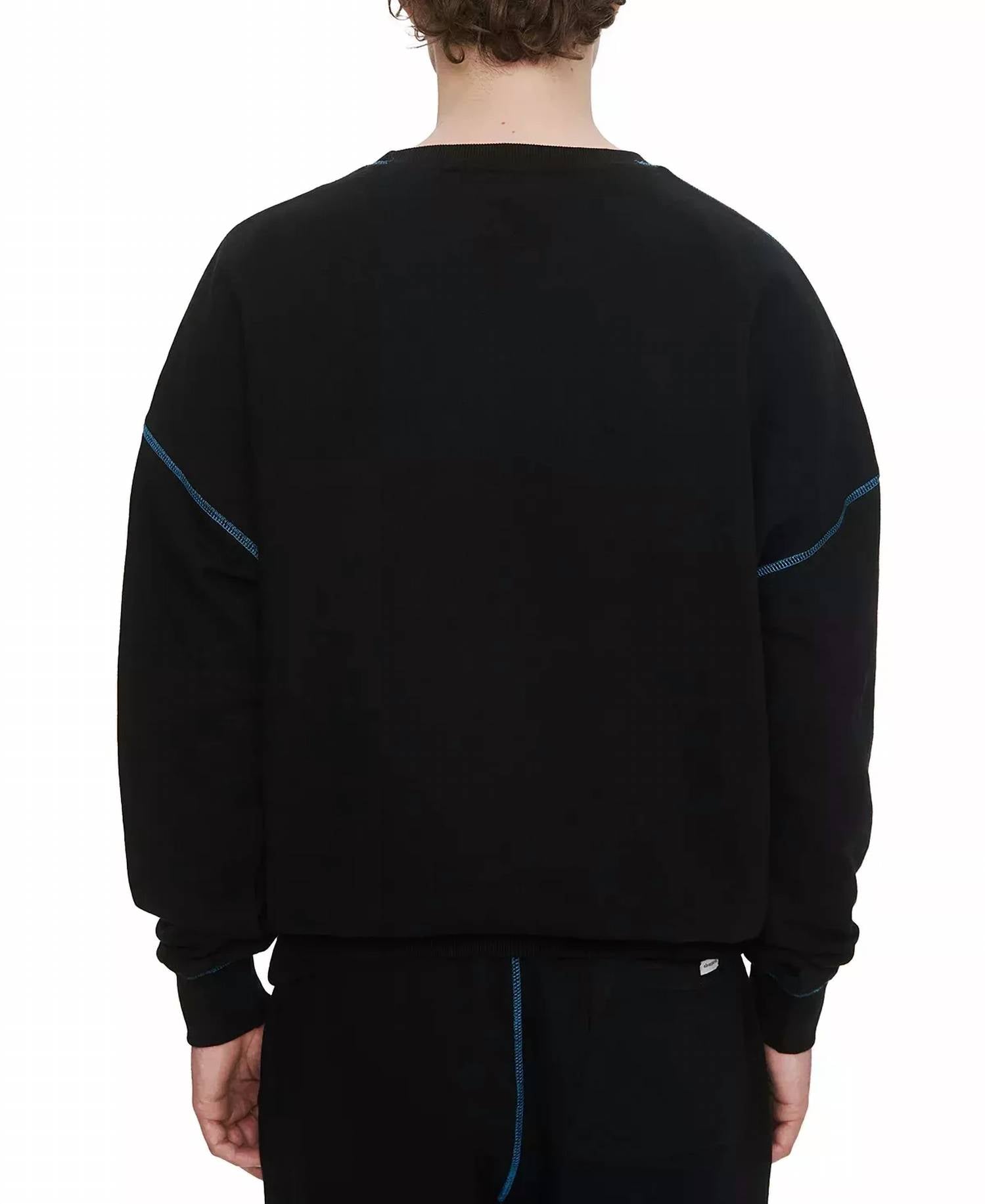 Eleven Paris - Contrast Seams Fleece Sweatshirt