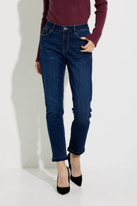 CHARLIE B Stone Wash Mom Jeans in medium blue - women's jeans