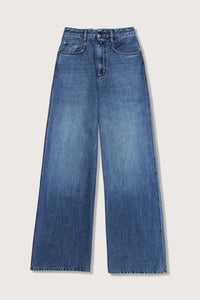 KALLMEYER Winona Wide Leg Jean in americana blue - women's jeans - view 4