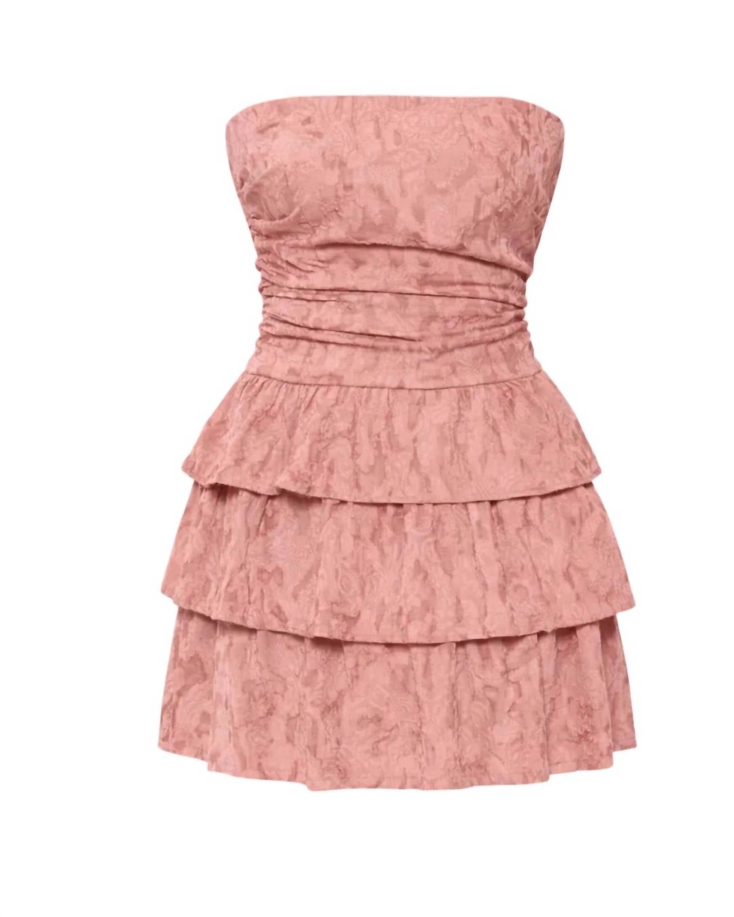 Baby Pink - Women's Tracy Ruffle Dress