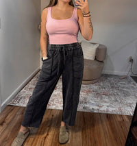 Mono B - Kendall Square Neck Ribbed Tank Top