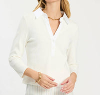 Tyler Boe - Poppy Ribbed Polo Shirt