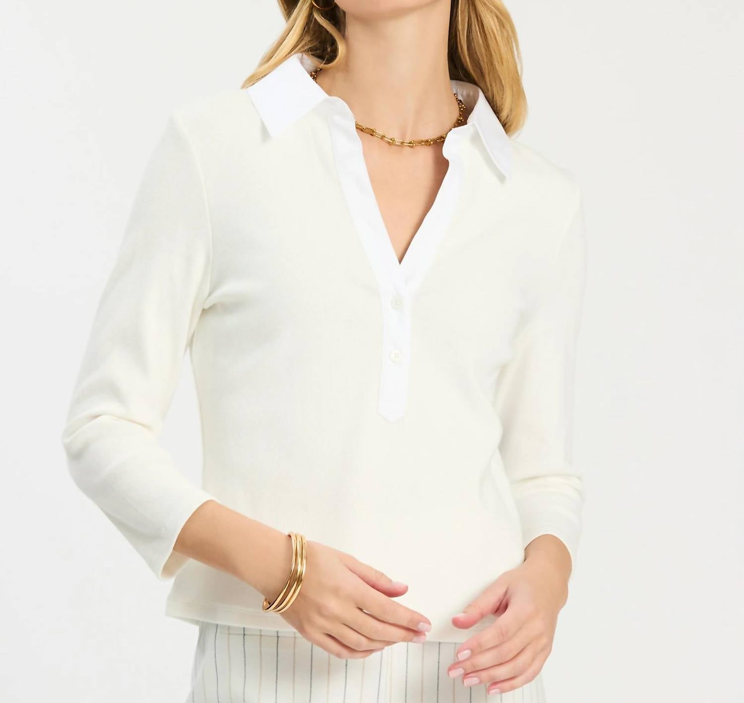 Tyler Boe - Poppy Ribbed Polo Shirt
