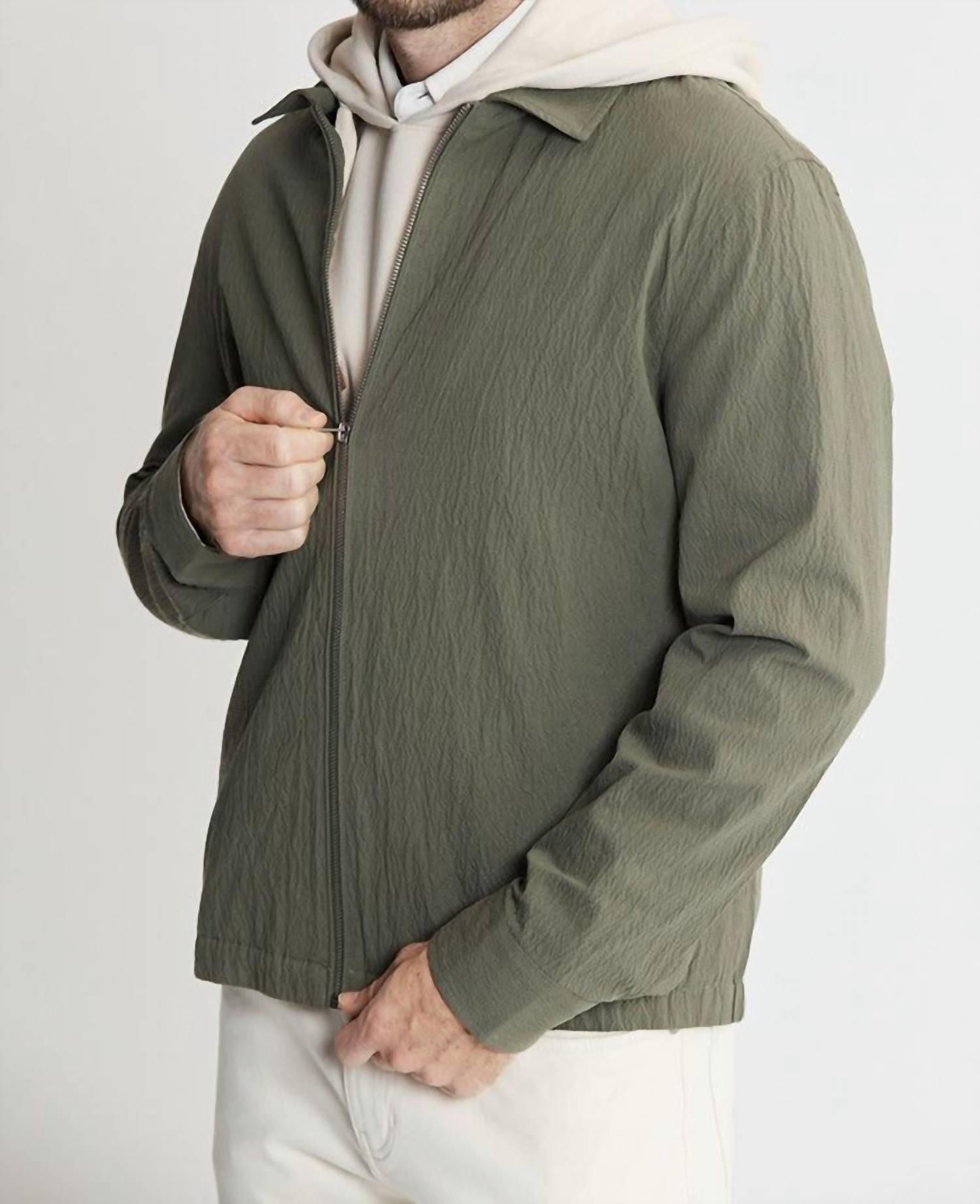 Jachs New York - Charles Seersucker Full Zip Jacket
