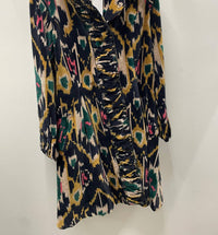Paperlace - Ikat Velvet Knee Length Jacket