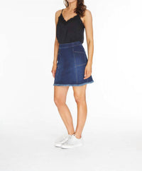 Slimsation By Multiples - Jean Fringe Hem Skorts
