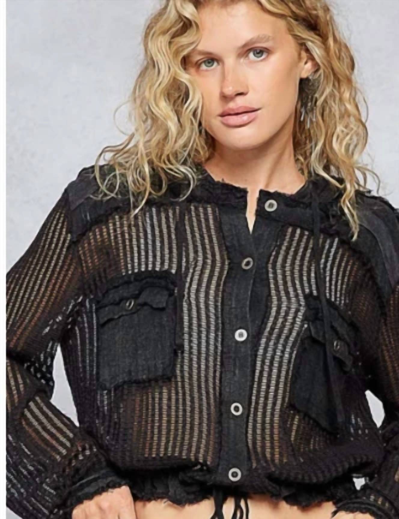 Pol - Our Favorite Open Weave Jacket