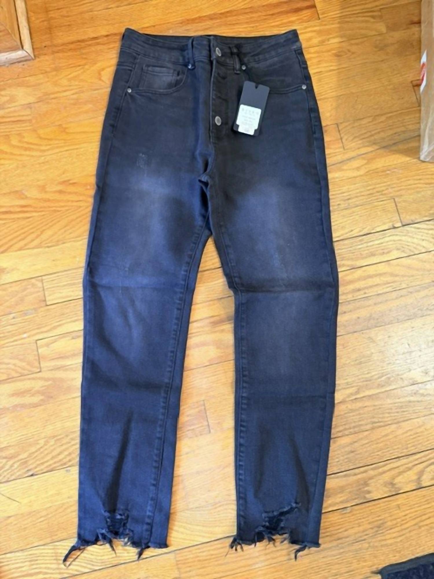 Risen - Women's Button Fly Skinny Jeans