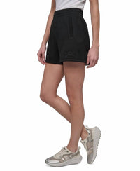 Dkny - Varsity Embroidered Logo Smocked 4" Short