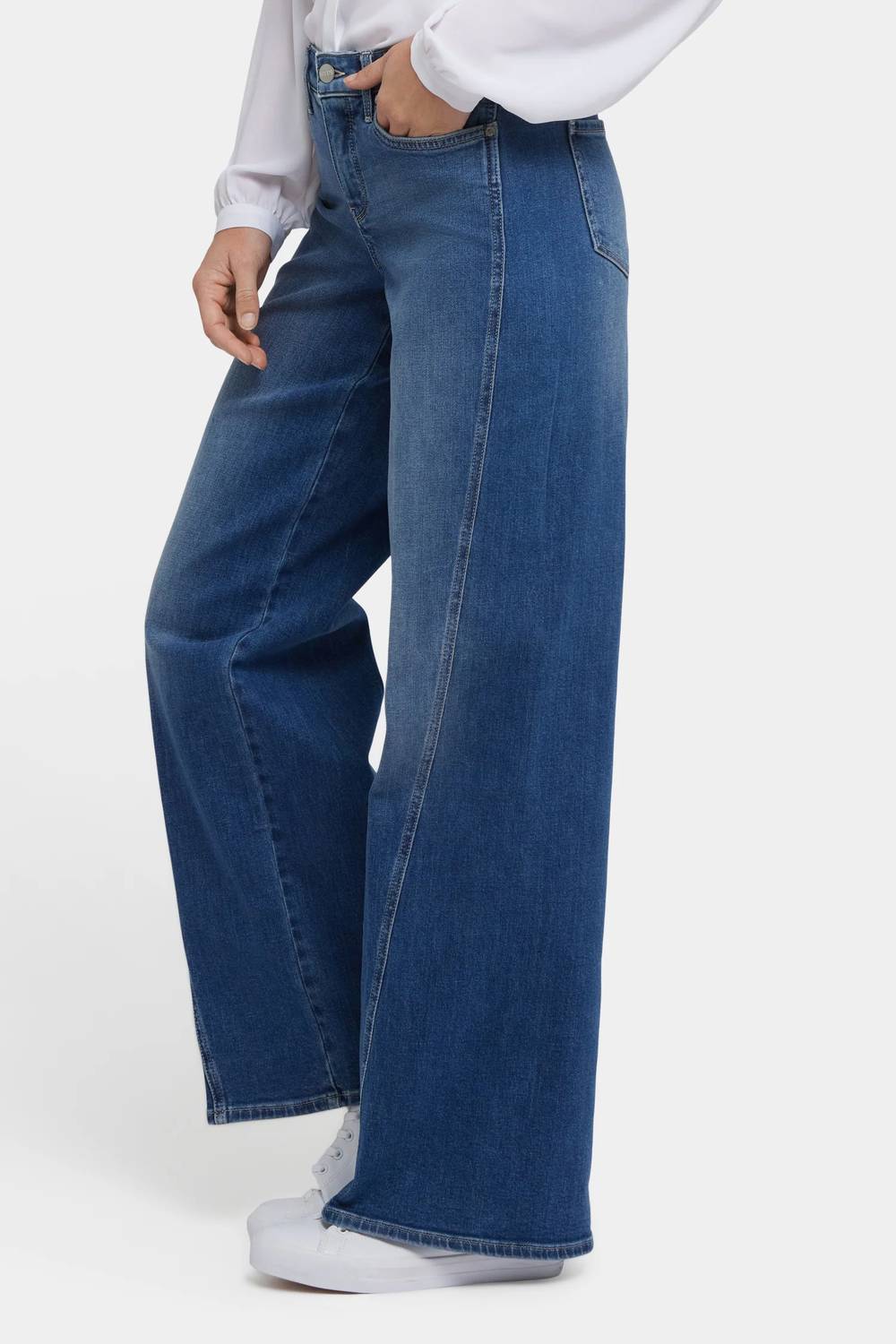 Nydj - Teresa Wide Leg Jeans With Contour Seams