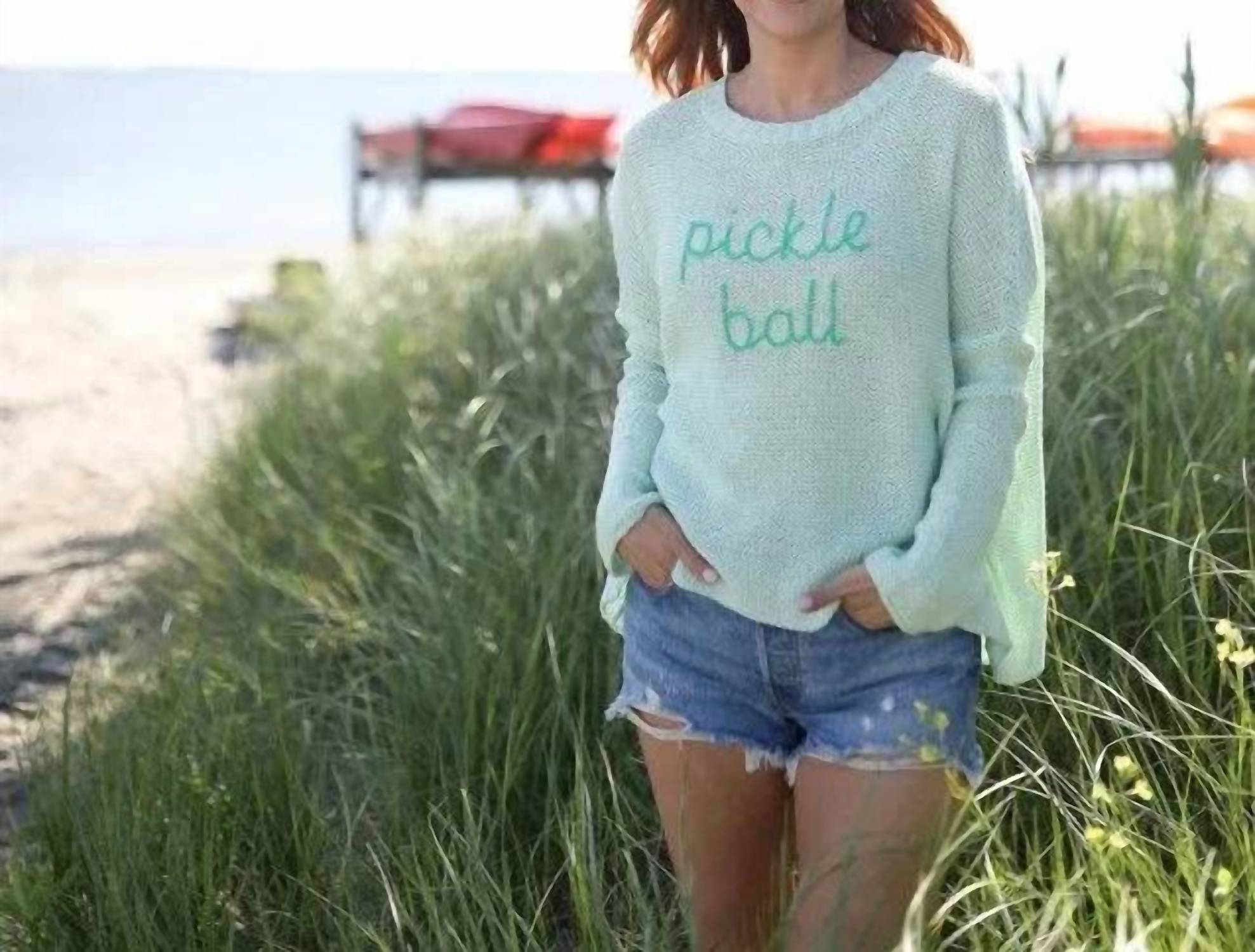 Wooden Ships - Pickleball Crew Cotton Sweater