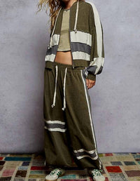 Pol - Vintage Hooded Zip Top
