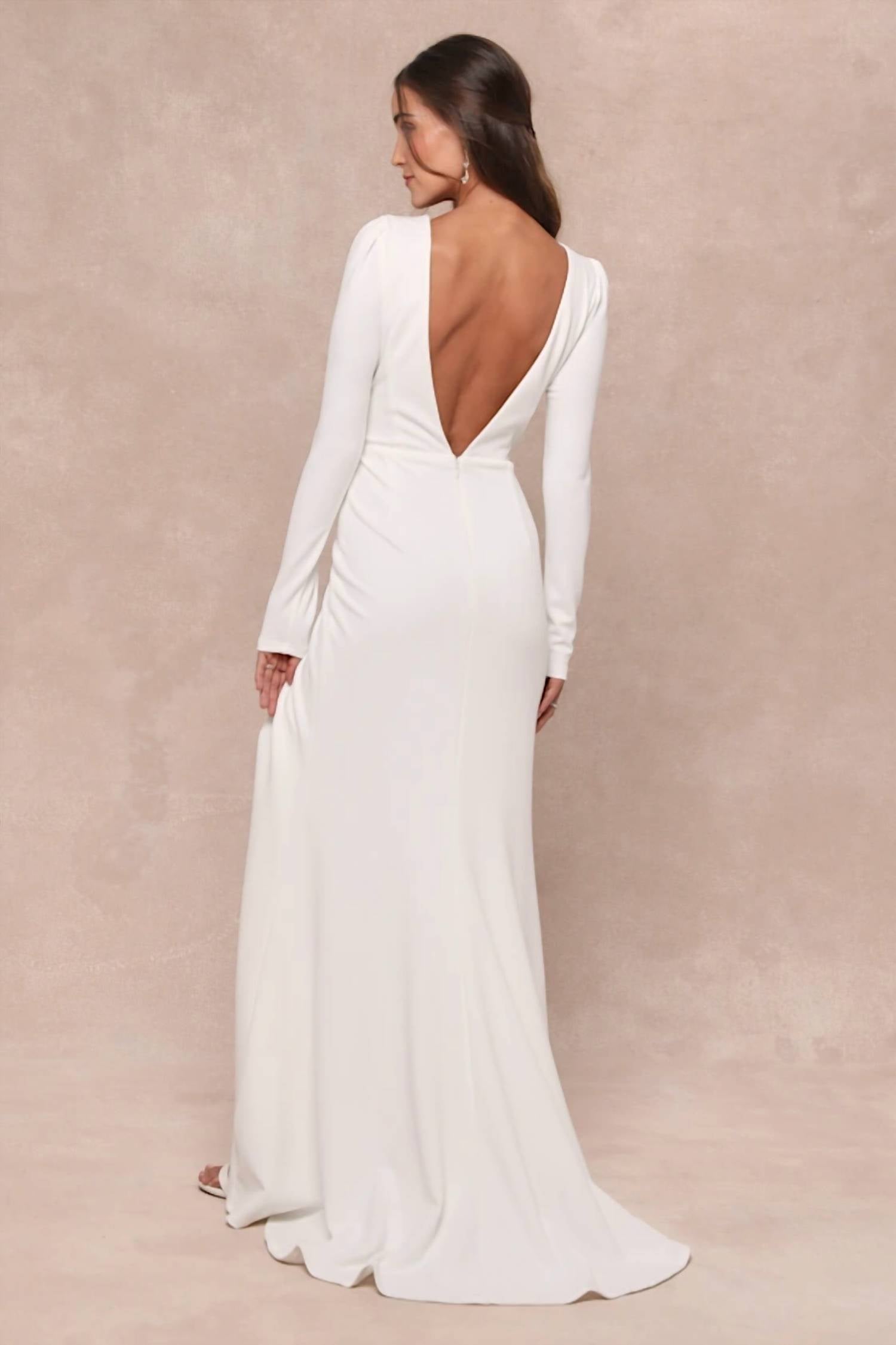 Lulus - Women's Stunning Romance Long Sleeve Mermaid Maxi Dress