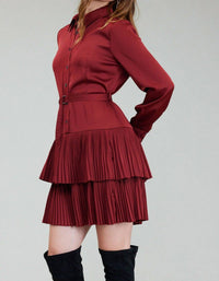 Nyland - Saffira Shirt Dress W/ Pleated Tie