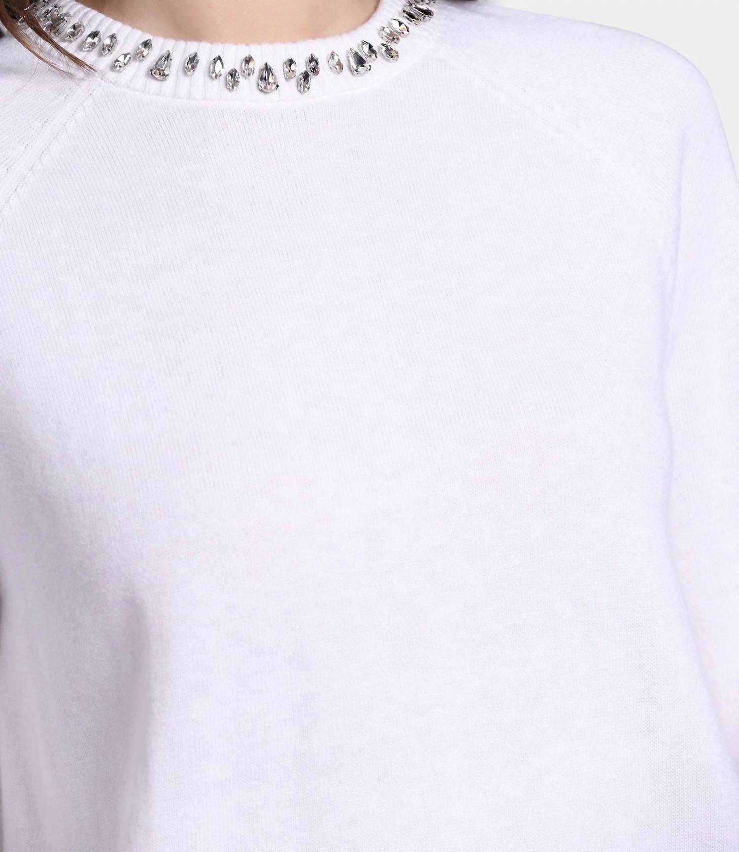 Minnie Rose - Jewel Neck Sweater