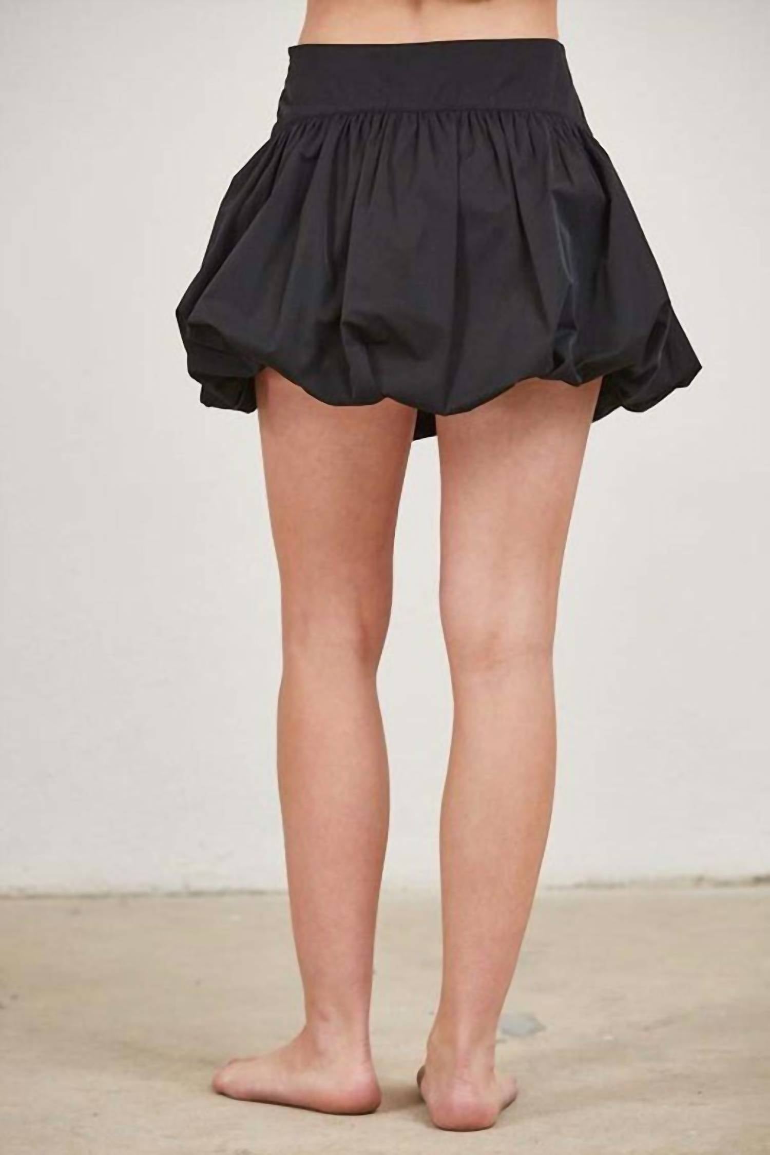 Blanco By Nature - Bubble Hem Mini Skirt